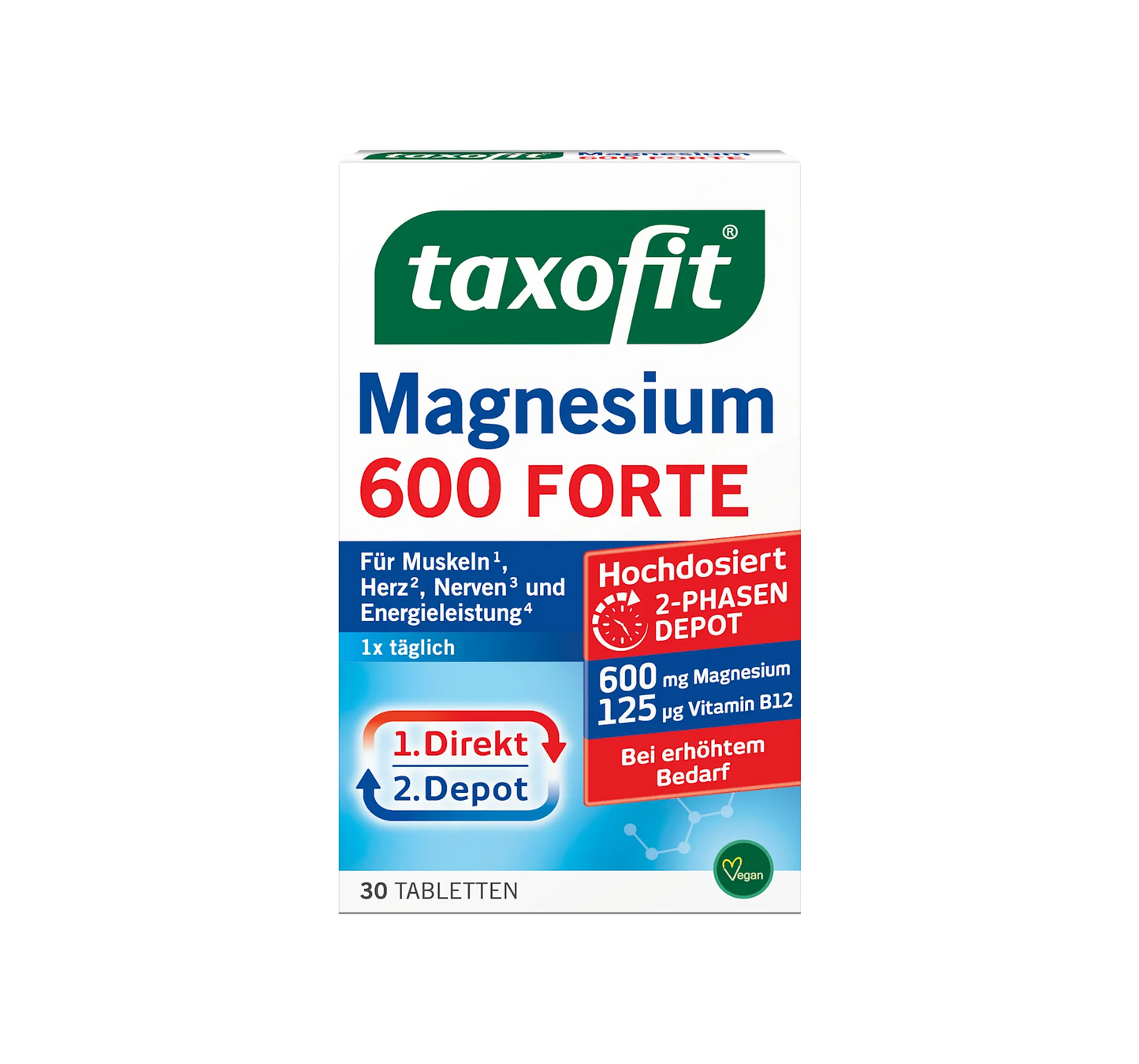 Comprimidos de Magnésio 600 Forte Depot 30 unidades, 51,2 g