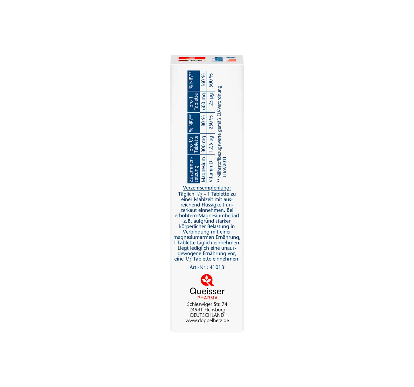 Comprimidos de magnesio intenso 600 + vitamina D3, 30 unidades, 47,1 g