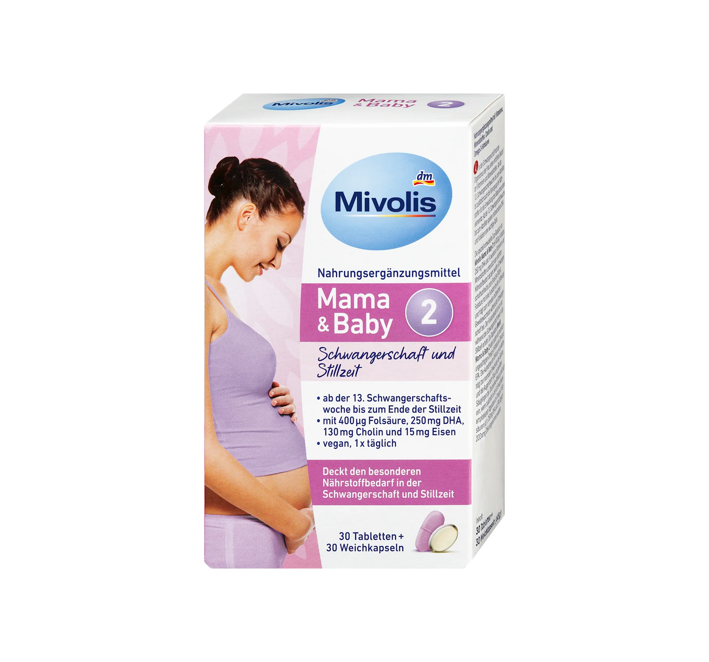 Mama & Baby 2 Tablets 30 pcs + Soft Capsules 30 pcs, 65 g