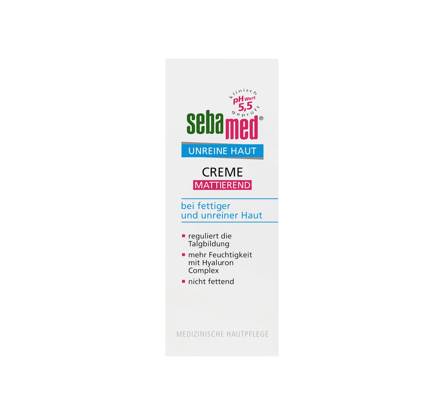 Creme facial matificante para peles impuras, 50 ml