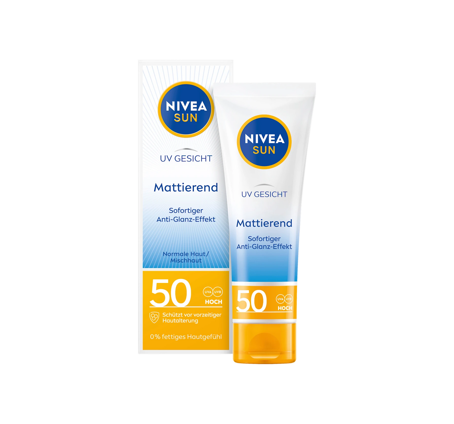 Crème solaire visage matifiante, SPF 50, 50 ml