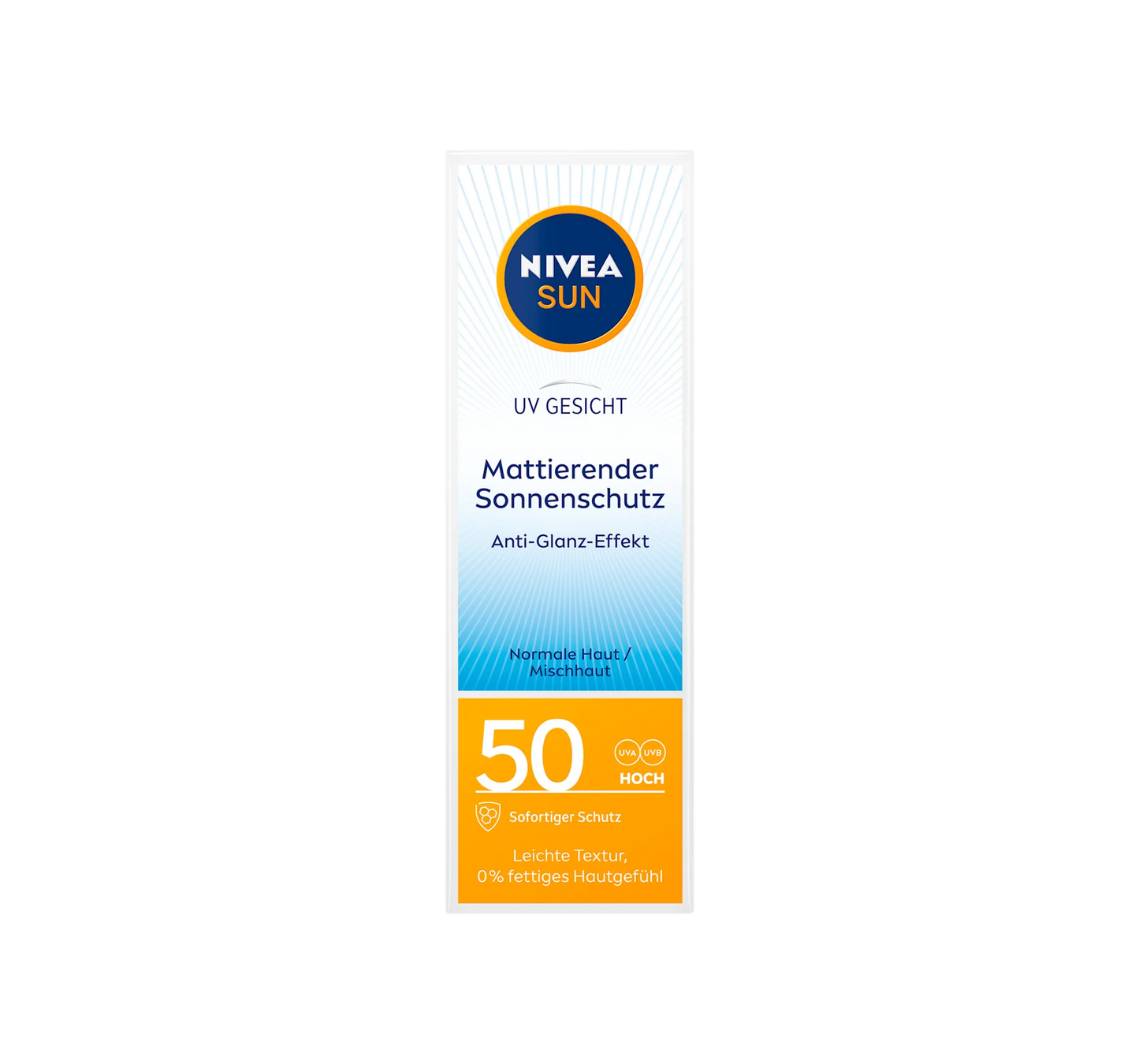Crème solaire visage matifiante, SPF 50, 50 ml