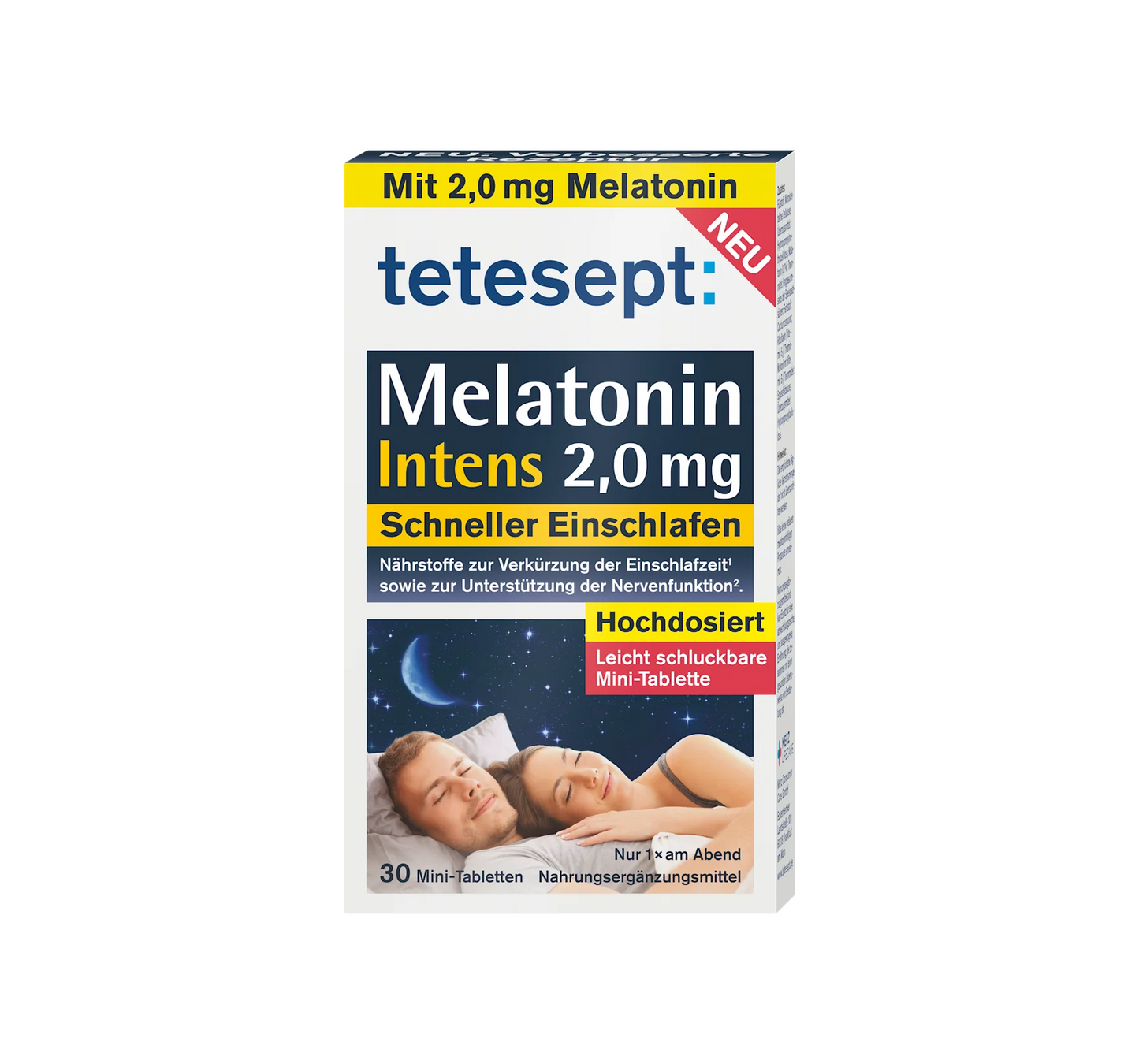 Comprimidos Mini Melatonina Intens 30 unidades, 8,4 g