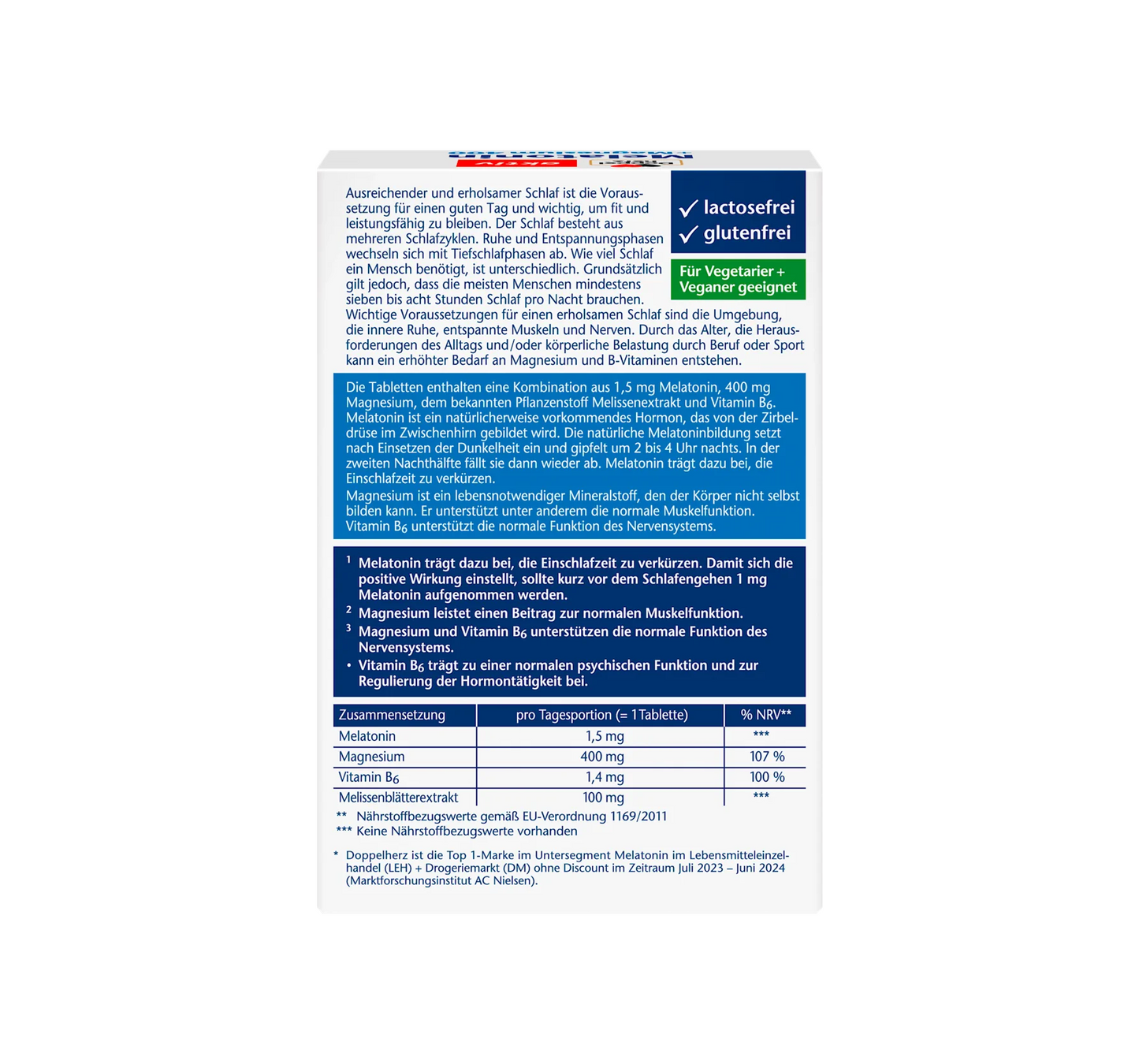 Melatoninas + Magnis 400 30 vnt, 39 g