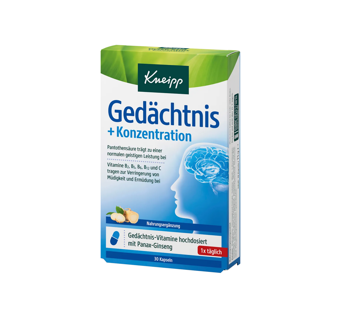 Memory + Concentration Capsules 30 pcs, 15 g