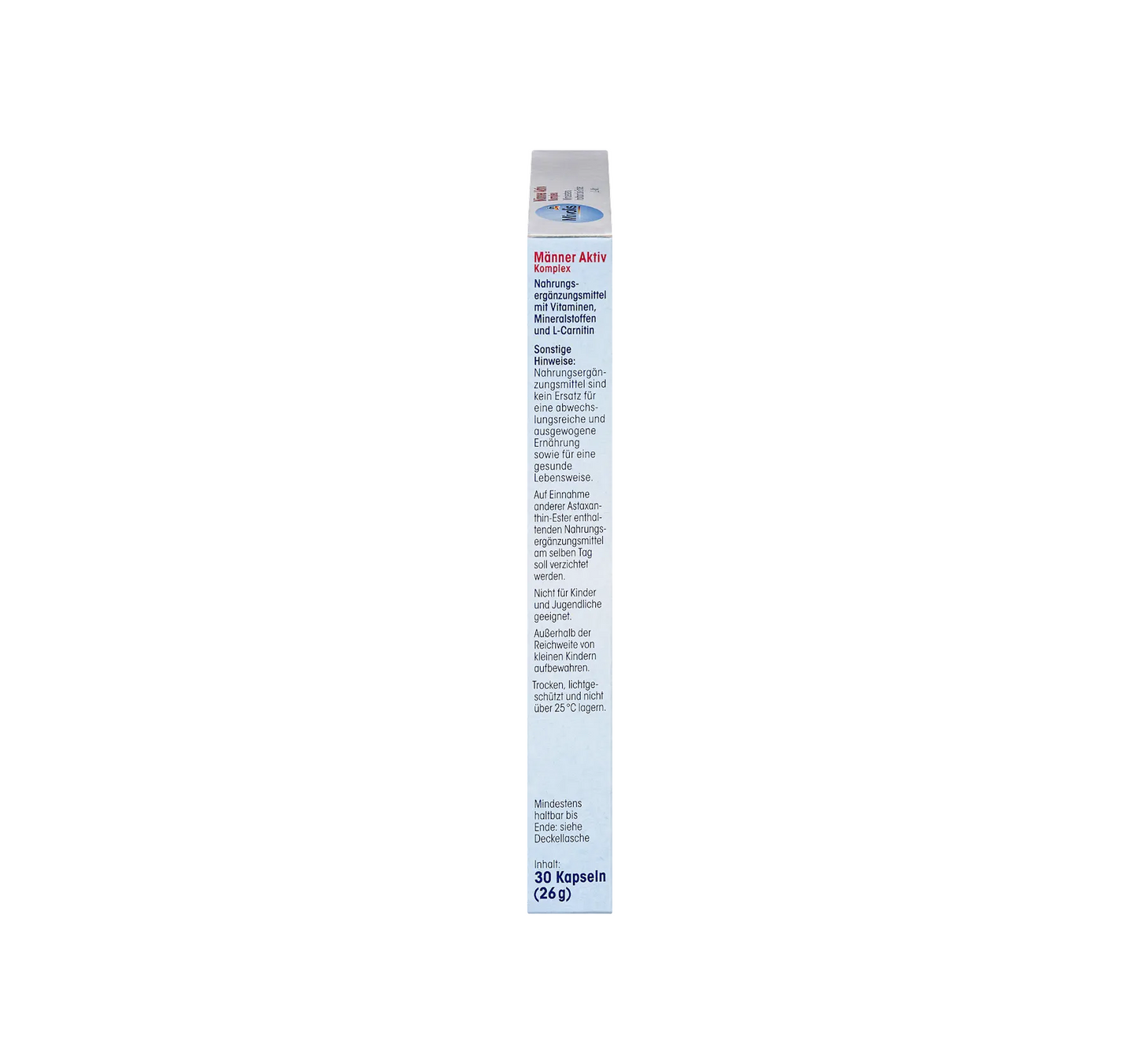 Complexe actif pour hommes, capsules, 30 pièces, 26 g