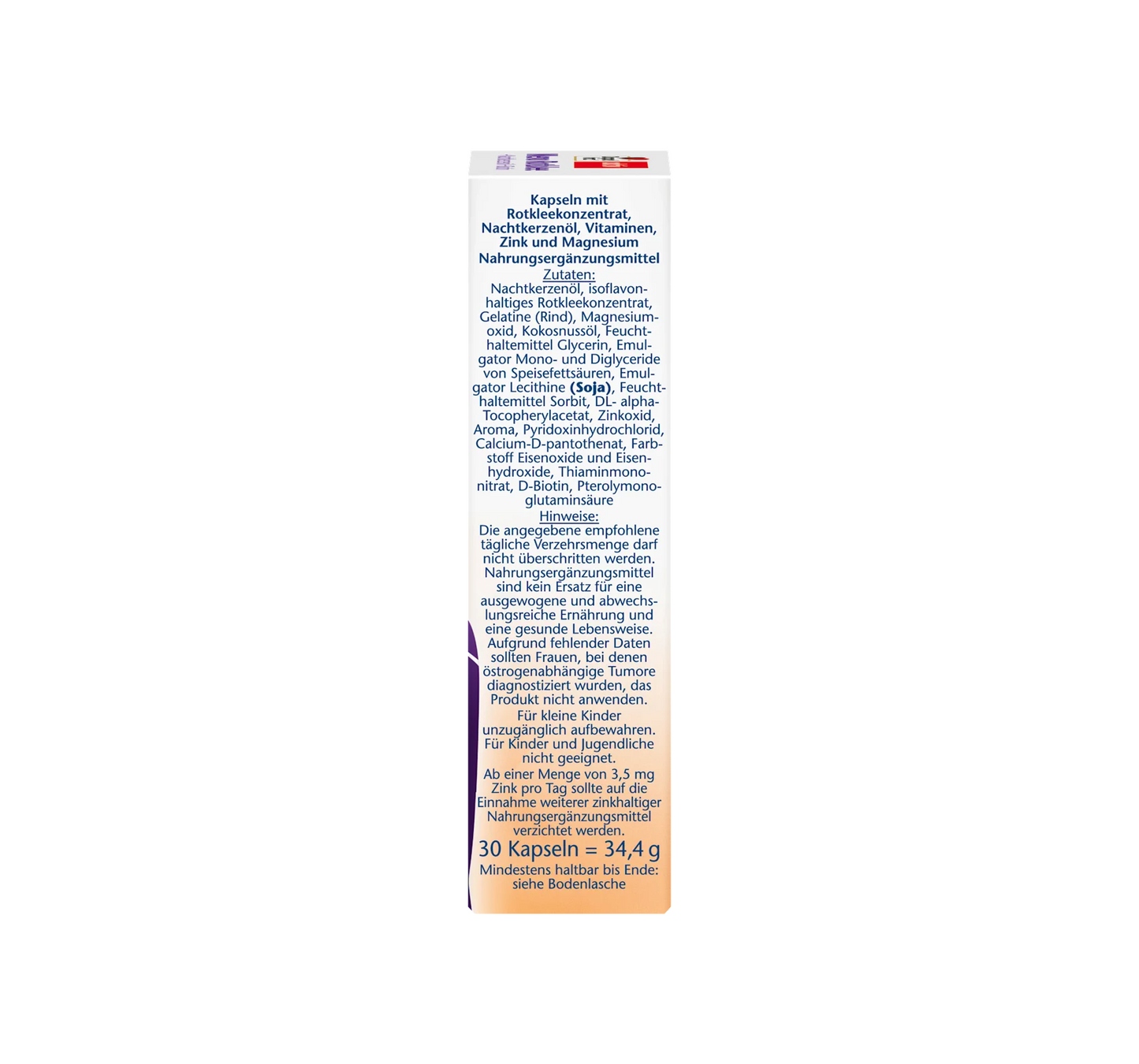 Meno Red Clover + Evening Primrose Oil + Biotin Capsules 30 pcs., 34.4 g