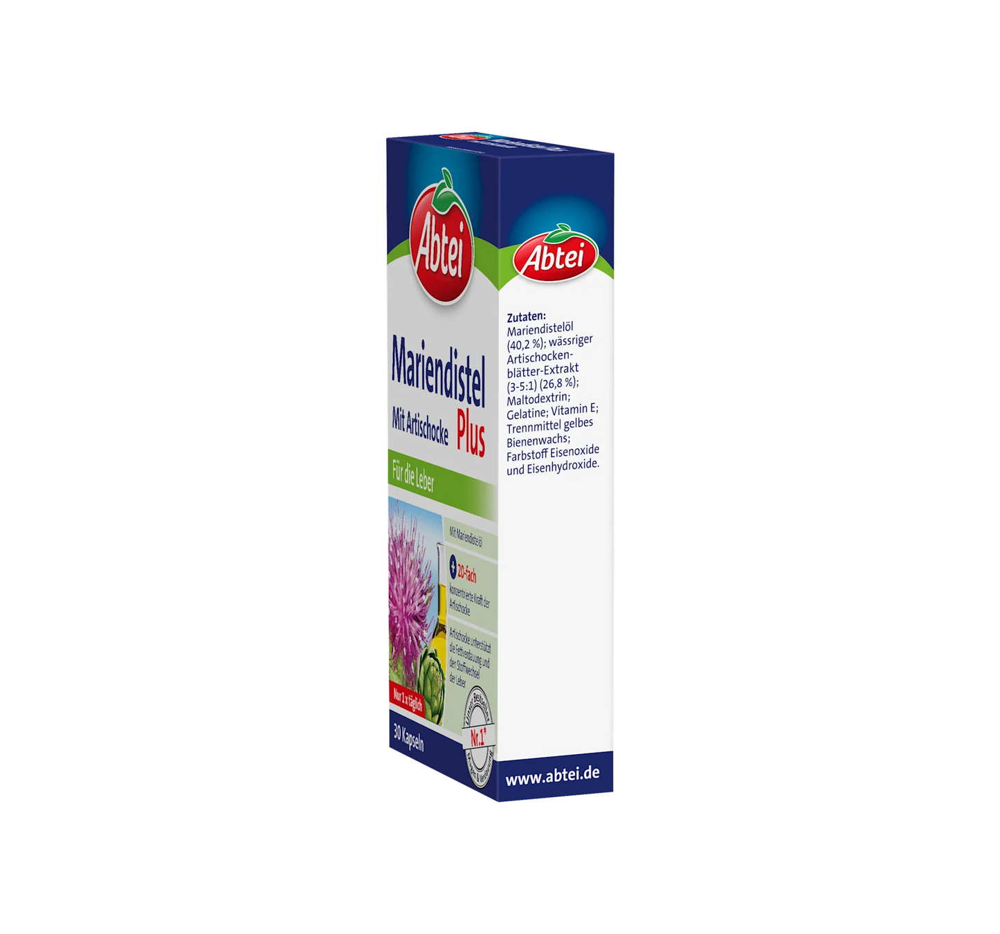 Cápsulas de Cardo Mariano Plus 30 unidades, 22 g