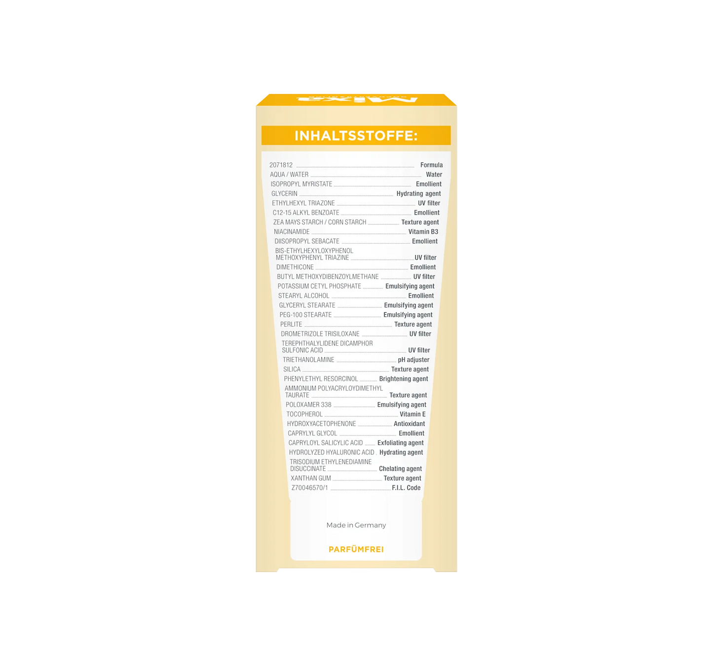 Crème de soin éclat Niacinamide SPF 50, 50 ml