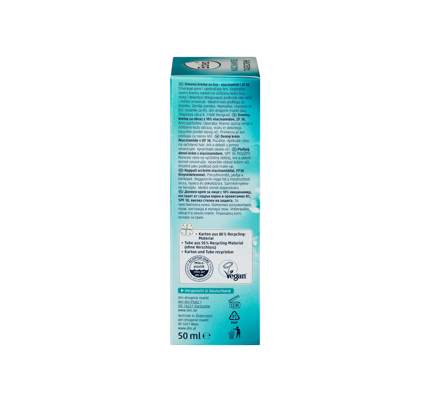 Niacinamide Facial Cream SPF 30, 50 ml