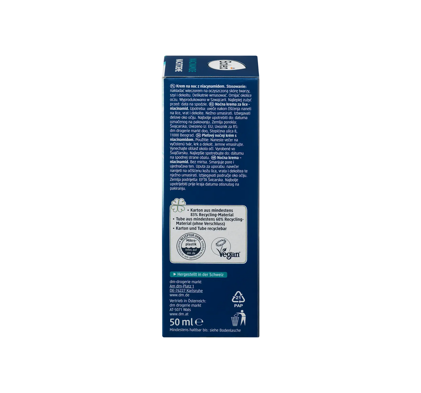 Creme Noturno Niacinamida, 50 ml