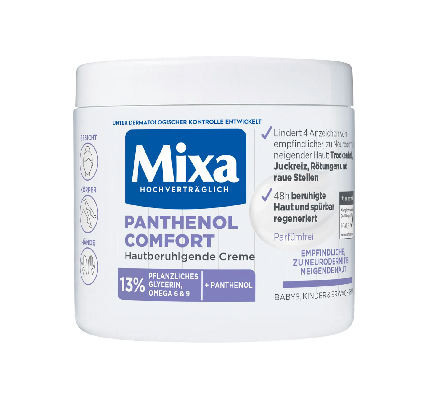 Panthenol Comfort Care Cream, 400 ml