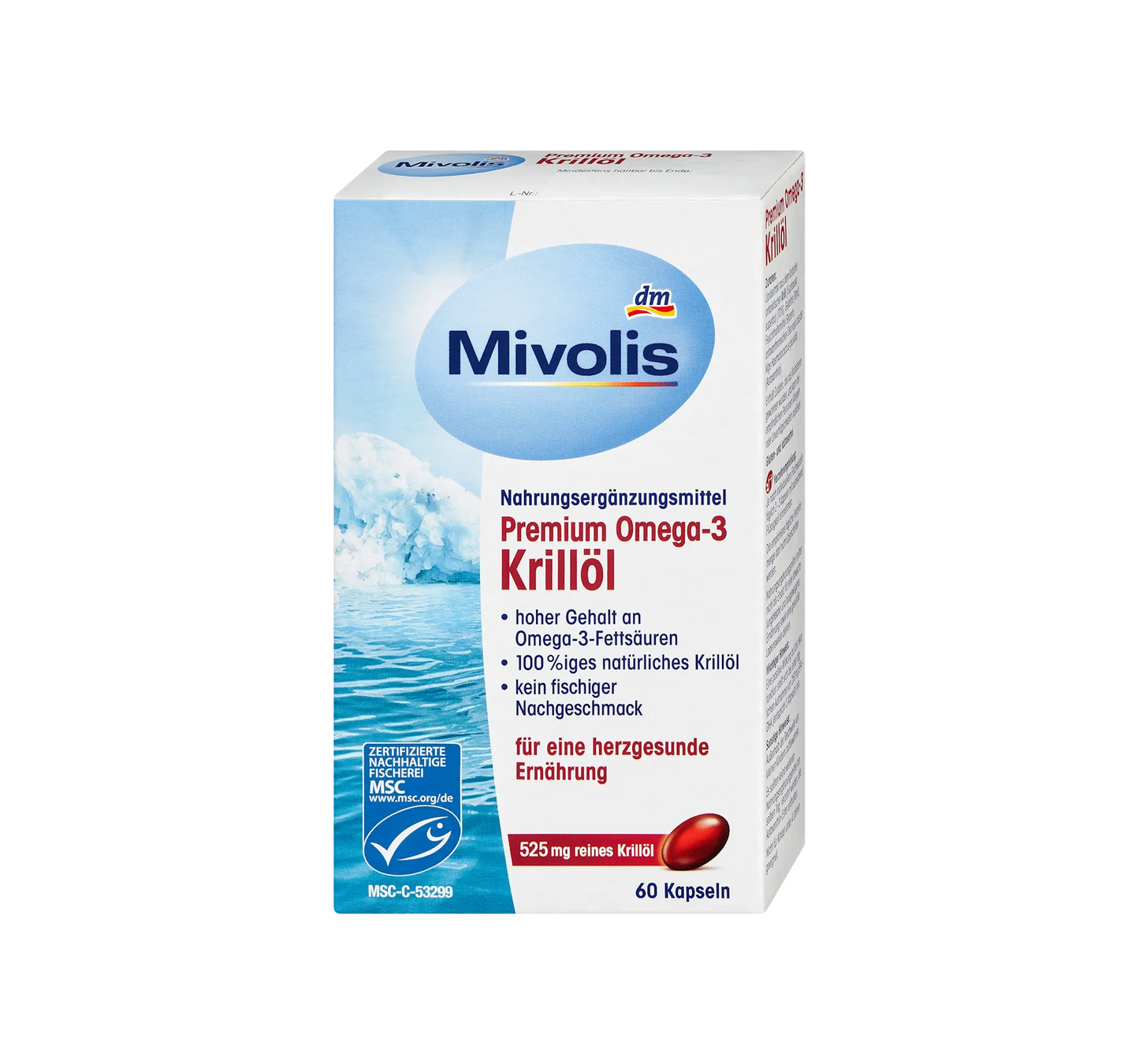 Premium Omega-3 Krill Oil, 60 capsules, 45 g
