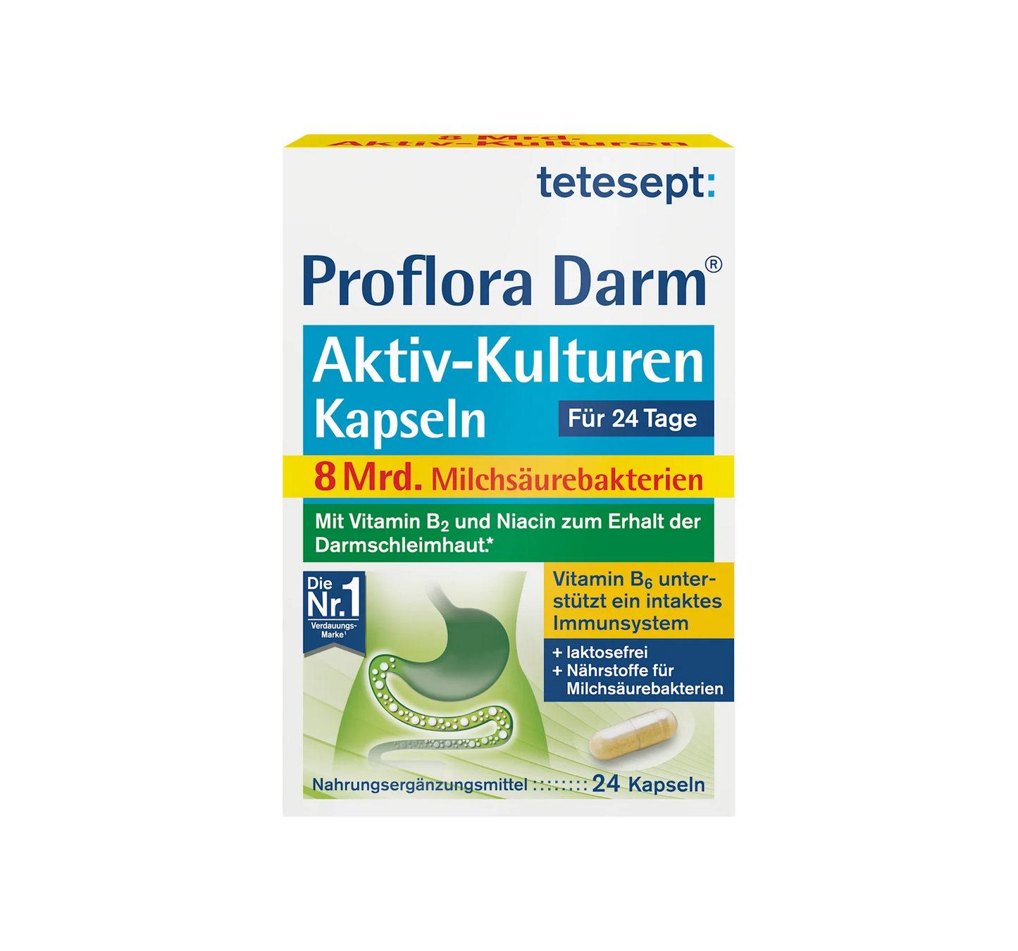 Cápsulas de Culturas Ativas Intestinais Proflora 24 unidades, 12,8 g