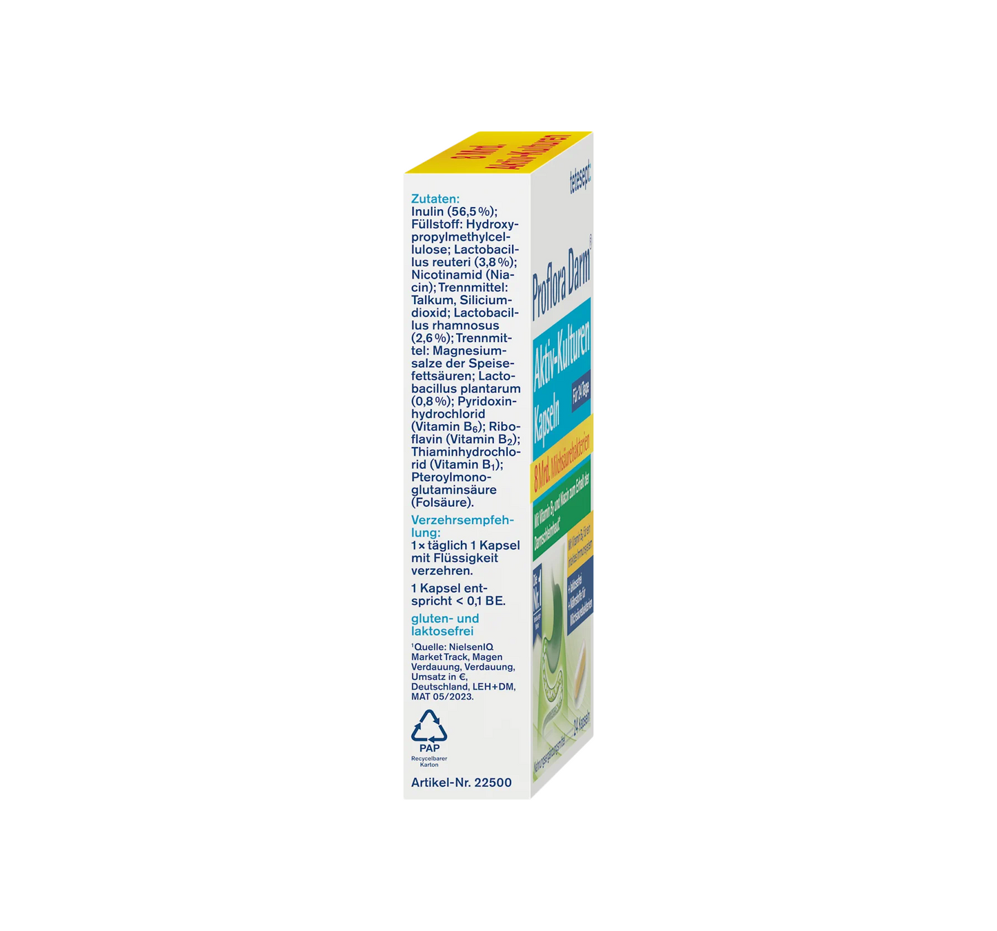 Cápsulas de Culturas Ativas Intestinais Proflora 24 unidades, 12,8 g