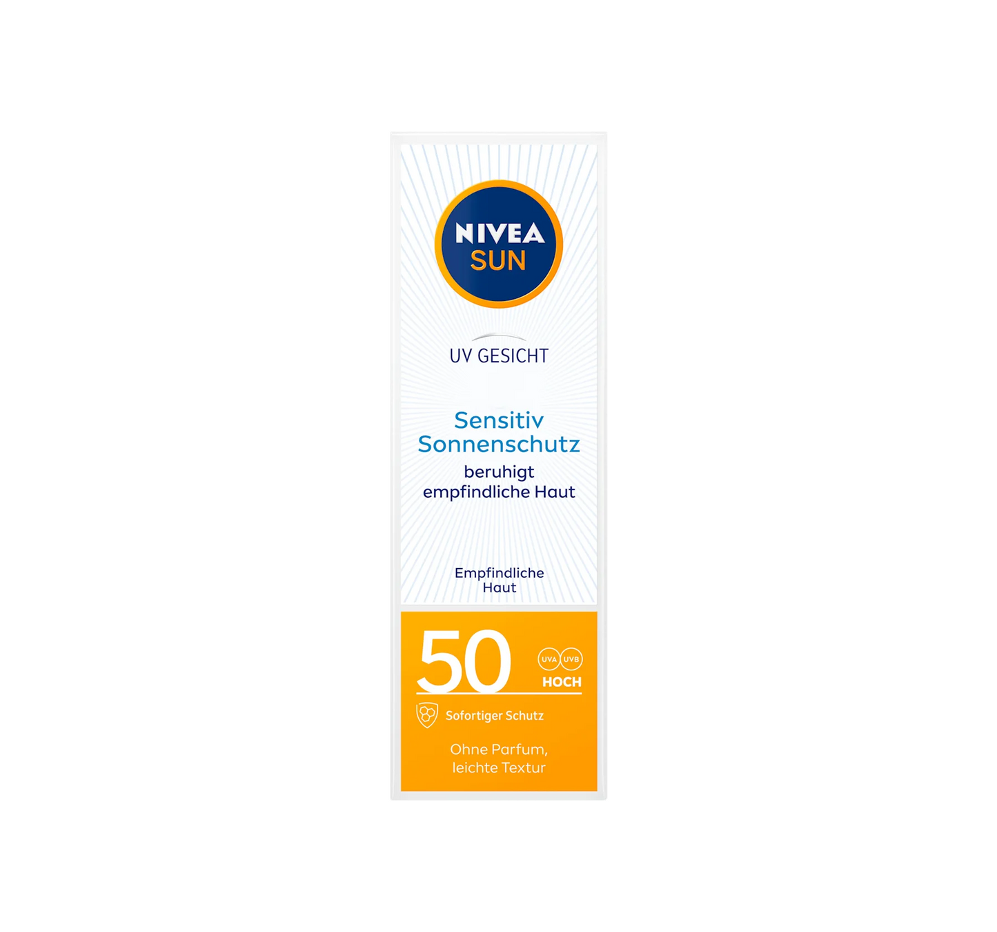 Sensitive face sunscreen SPF 50, 50 ml