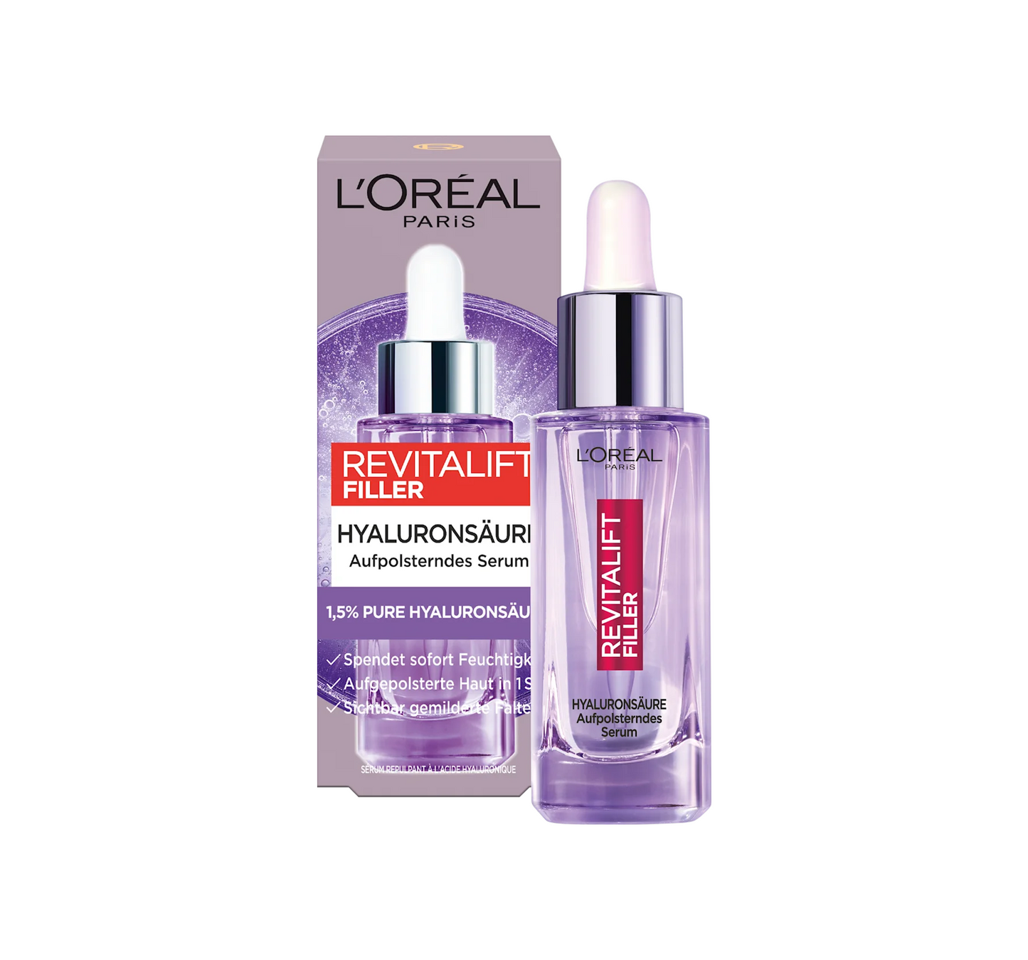 Serum Revitalift Filler Anti Wrinkle + Hyaluronic Acid, 30 ml