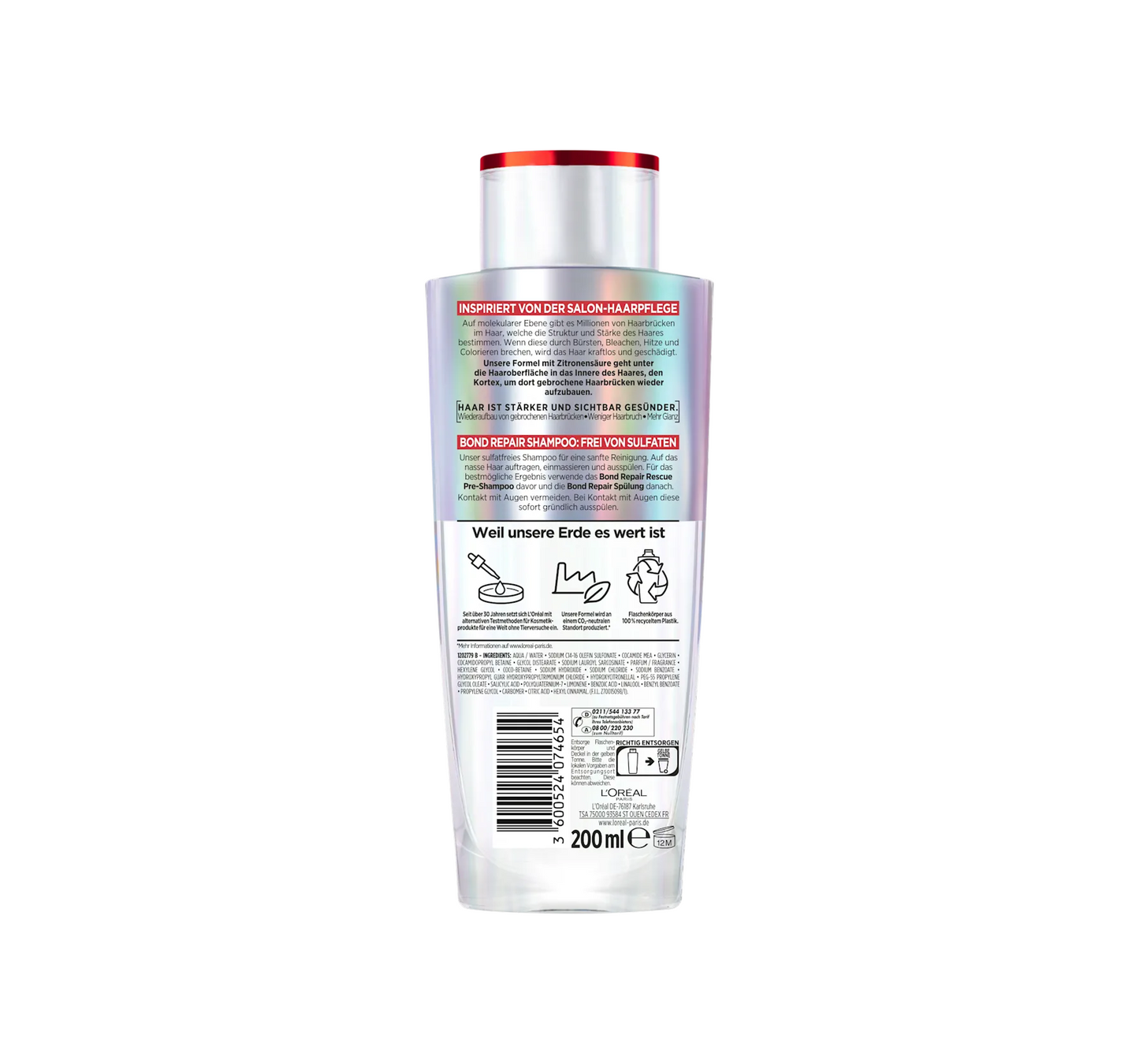 Shampoing Bond Repair Anti-Dommages Capillaires, 200 ml