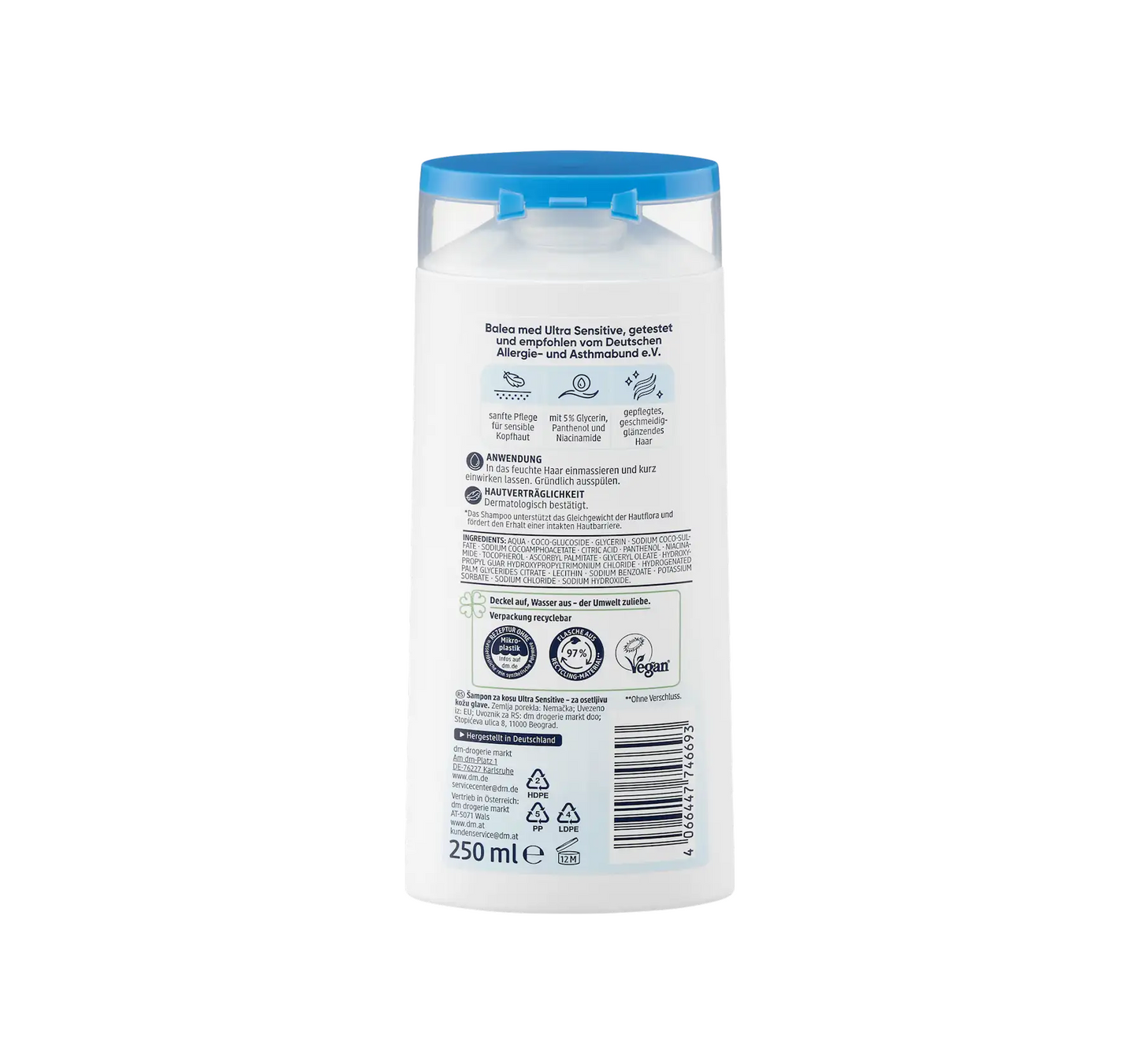 Schampo Ultrakänsligt, 250 ml
