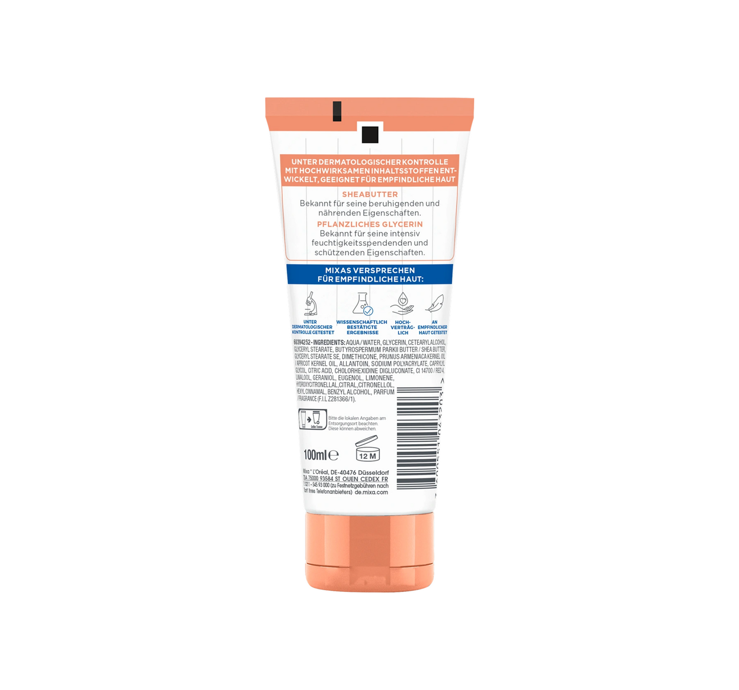 Crème mains et ongles au karité ultra douce à la glycérine, 100 ml