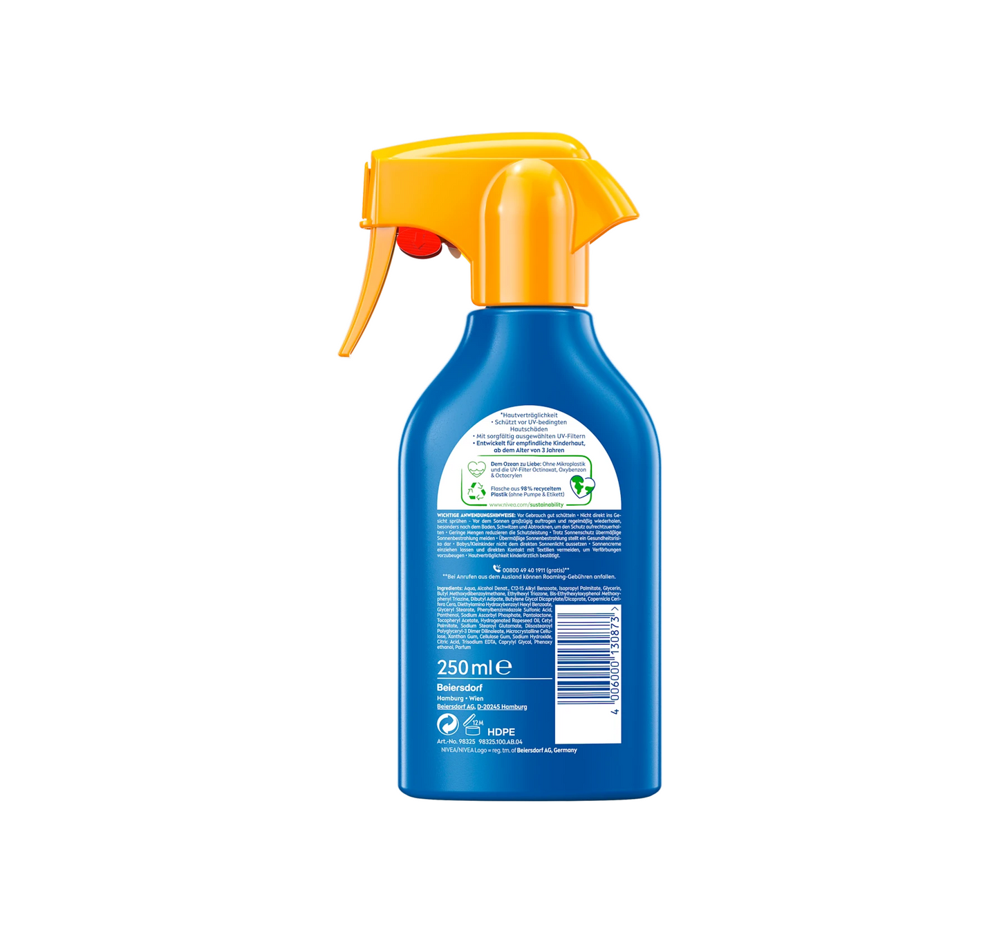 Spray solar para niños, protección y cuidado, FPS 50+, 250 ml