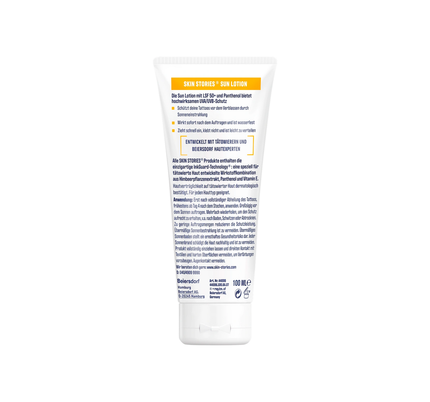 Leite Solar Tattoo Care FPS 50+, 100 ml