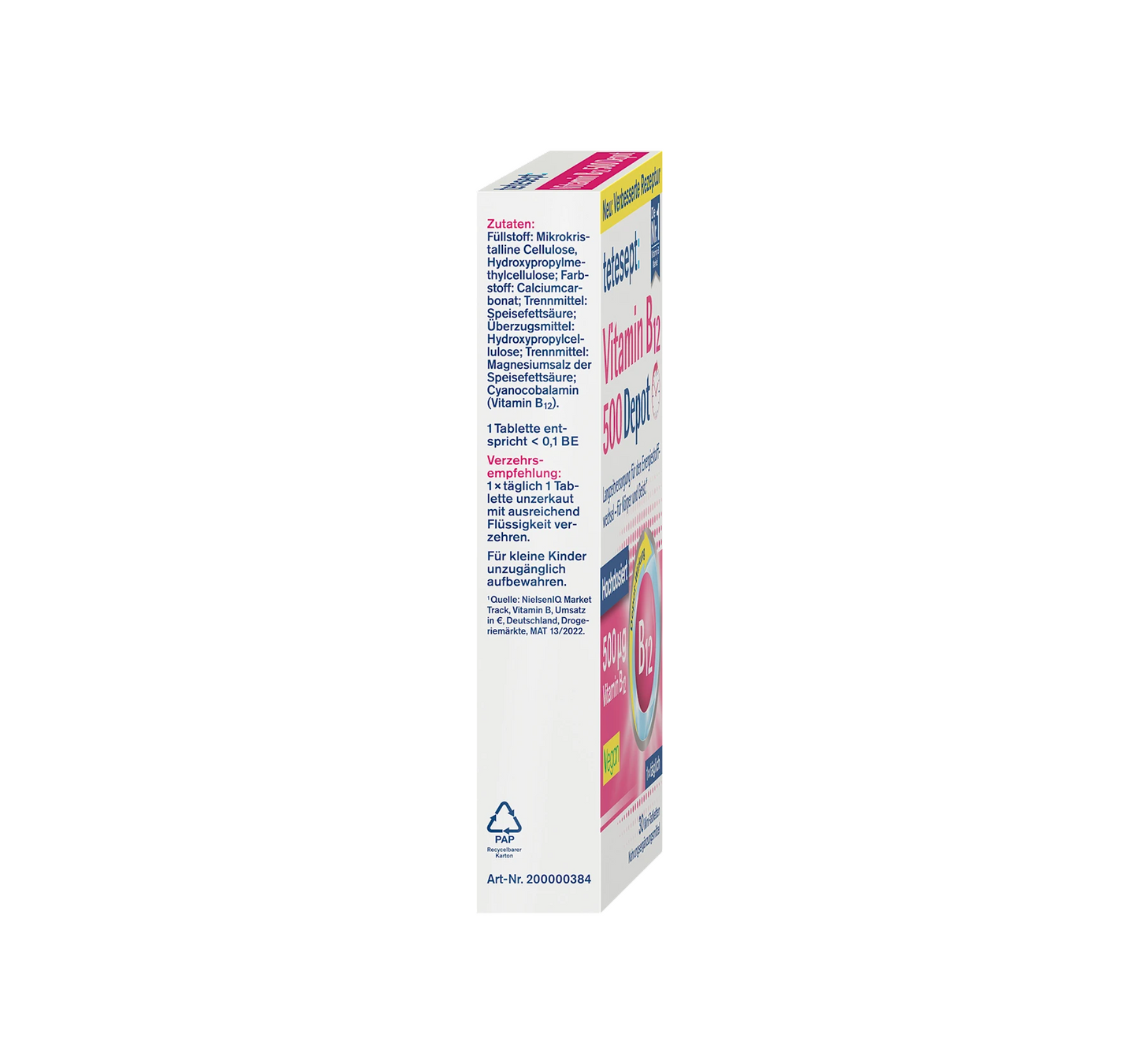 Vitamin B12 Depot 500µg tablets 30 pieces, 8.3 g