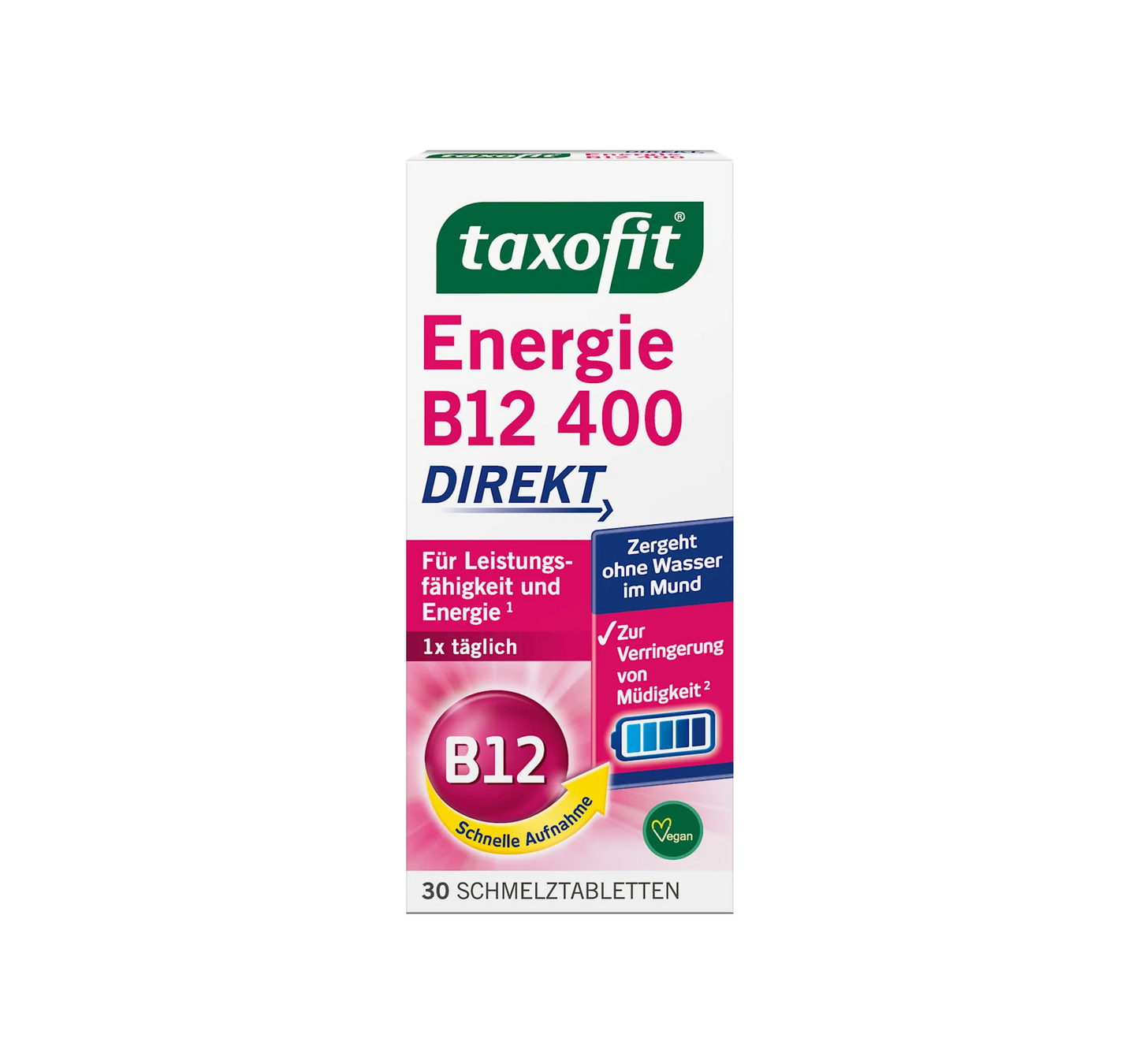 Vitamin B12 Energy Melting Tablets 30 pcs, 4.5 g