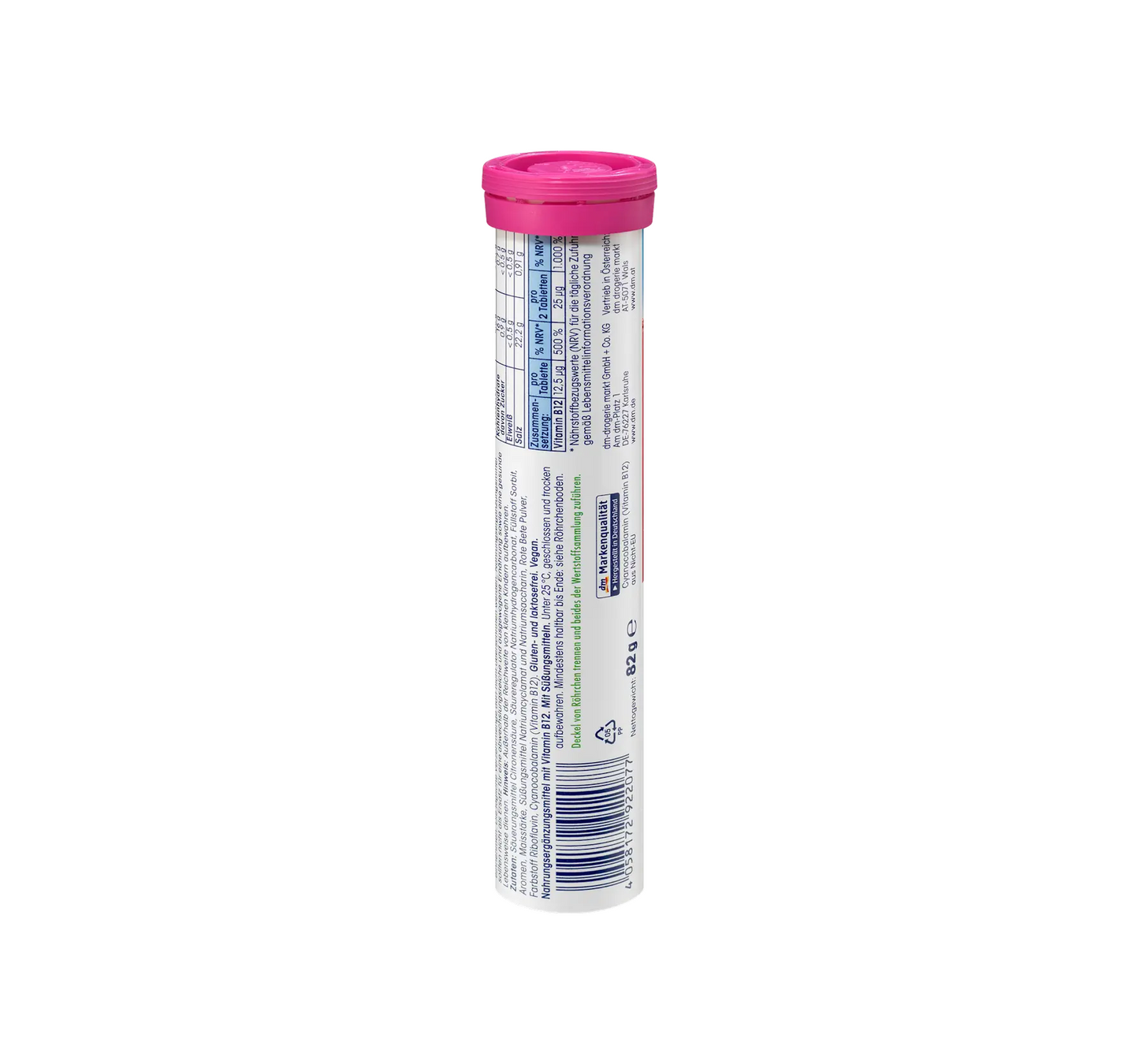 Vitamin B12 effervescent tablets 20 pcs, 82 g