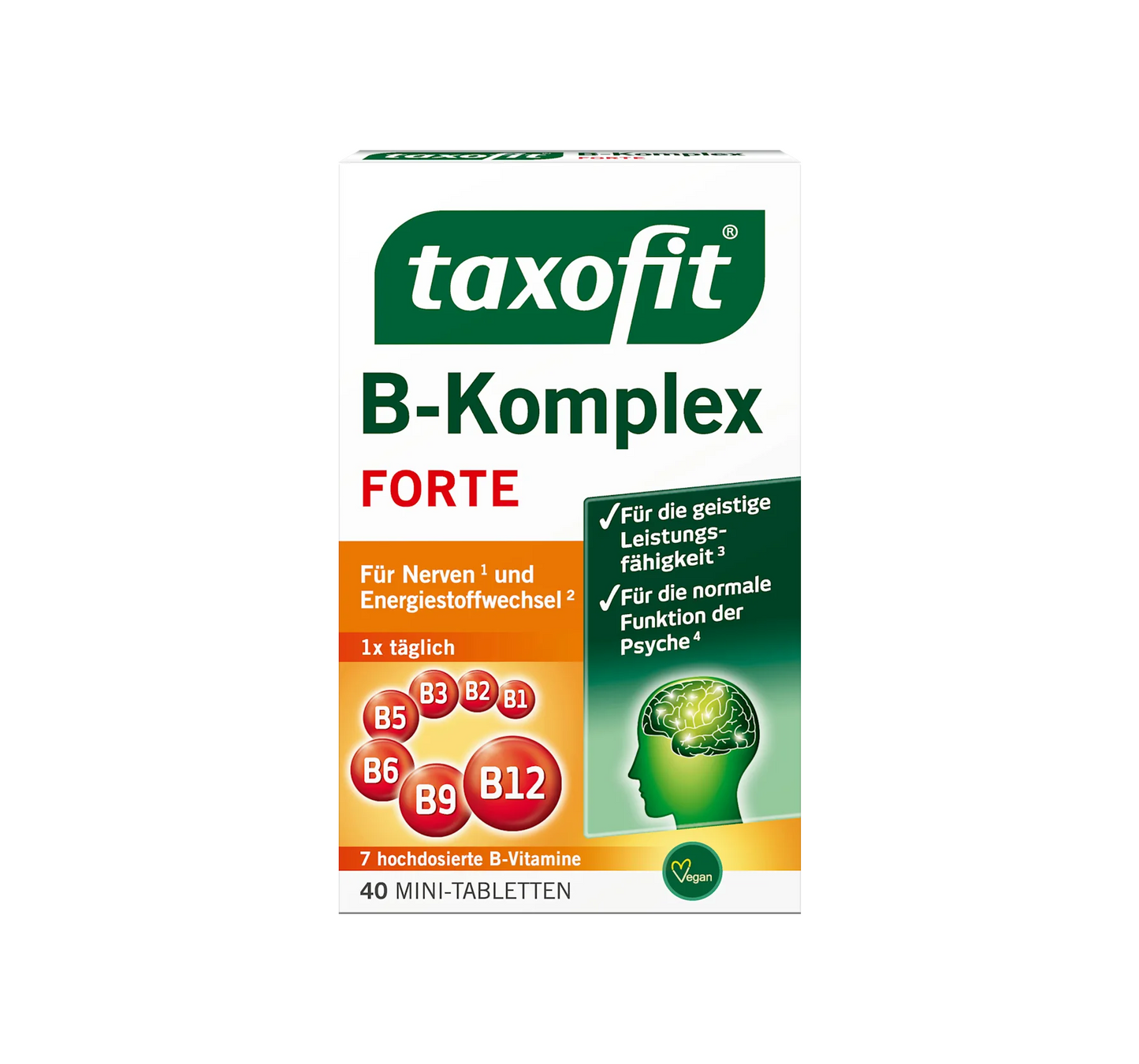 Vitamin B complex tablets 40 pcs., 7.4 g