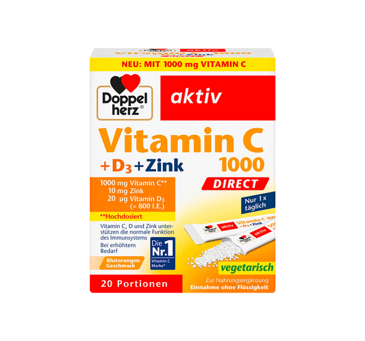 維生素C 1000毫克+鋅,20片