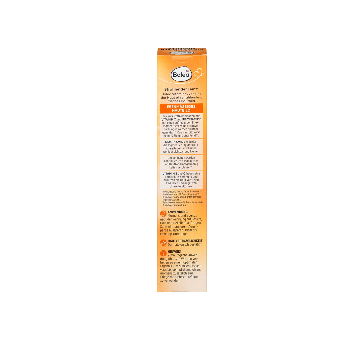 Crème visage à la vitamine C éclaircissante pour les taches brunes, 50 ml