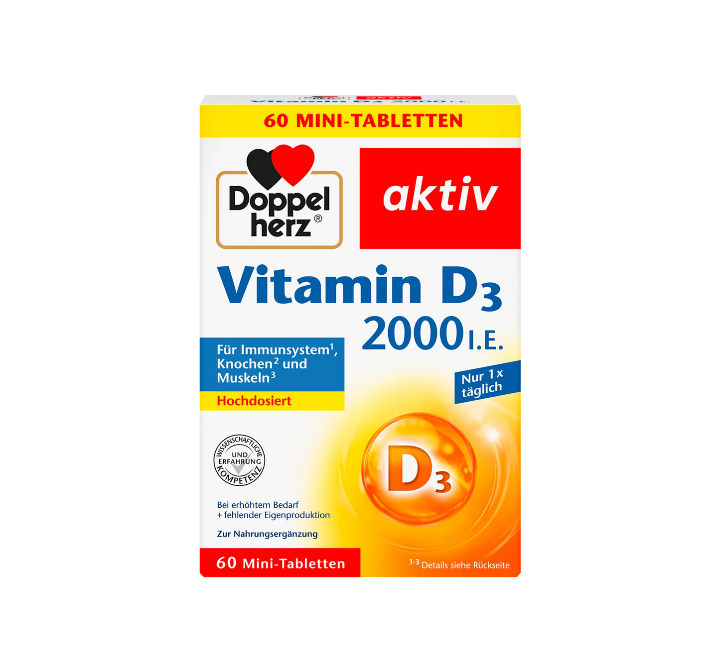 Mini comprimidos de vitamina D3 2000 UI 60 unidades, 24,9 g