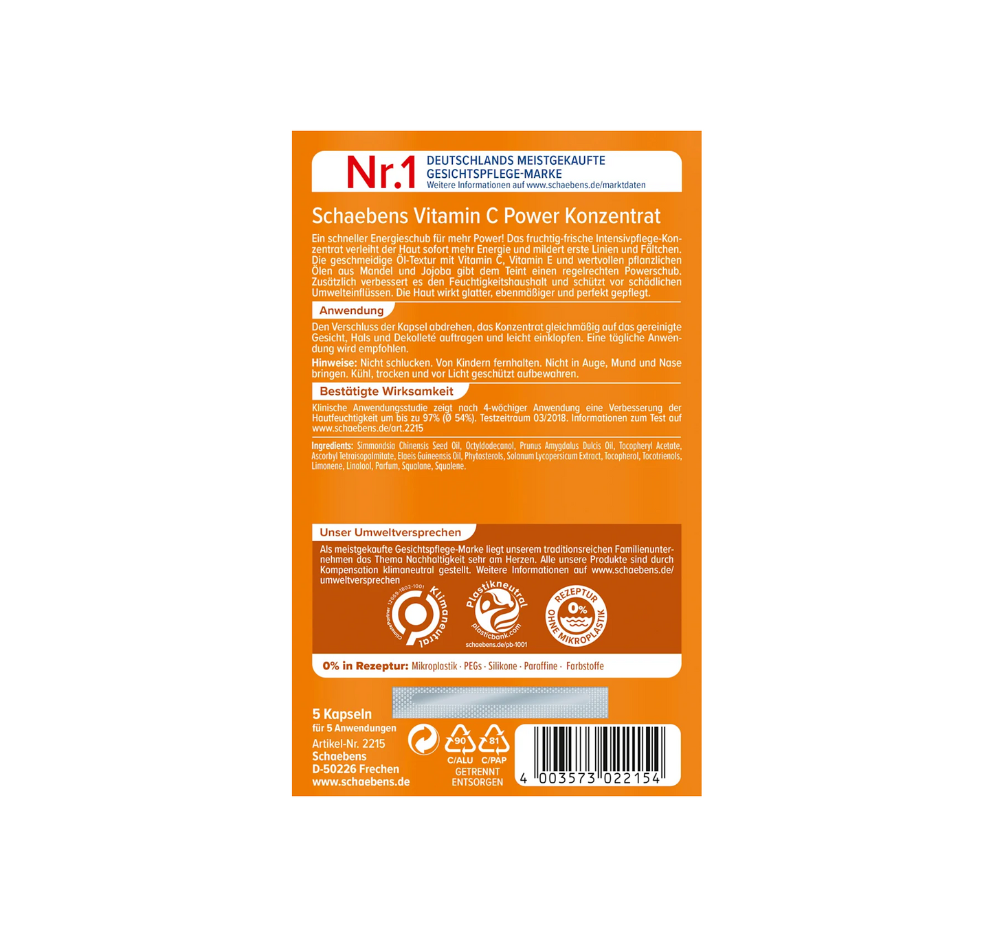 Vitamin C concentrate, 5 pcs