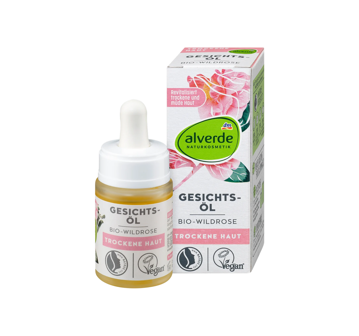 Huile pour le visage à la rose sauvage, 15 ml