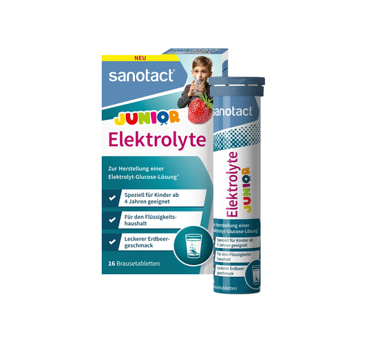 Comprimés effervescents Electrolytes Junior, 16 pièces, 65 g