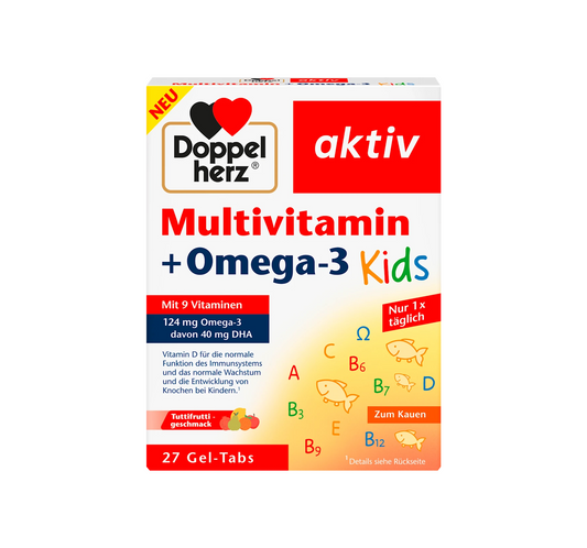 Multivitamin + Omega 3 Kids Gel Tabs 27 pcs, 43.2 g