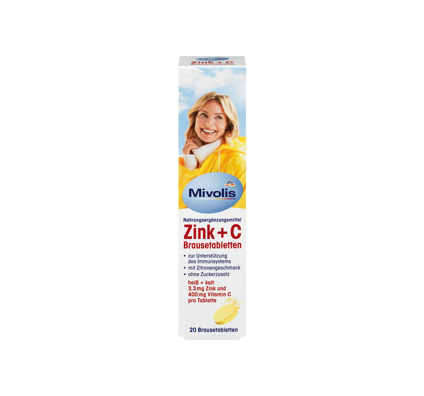Comprimés effervescents Zinc + C 20 pcs., 82 g