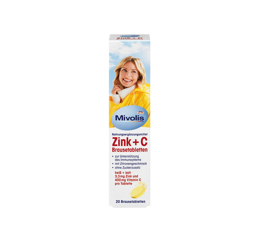 Comprimés effervescents Zinc + C 20 pcs., 82 g