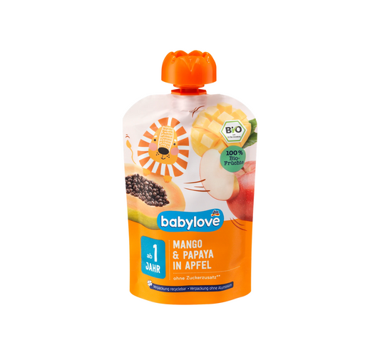 Mango & Papaya in Apple Queeze from 1 year, 100 g