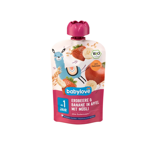 Strawberry-Banana in Apple with Muesli, 100g