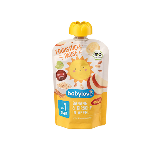 Squeeze Pouch Breakfast Break Apple-Banana-Cherry Muesli from 1 year, 100 g