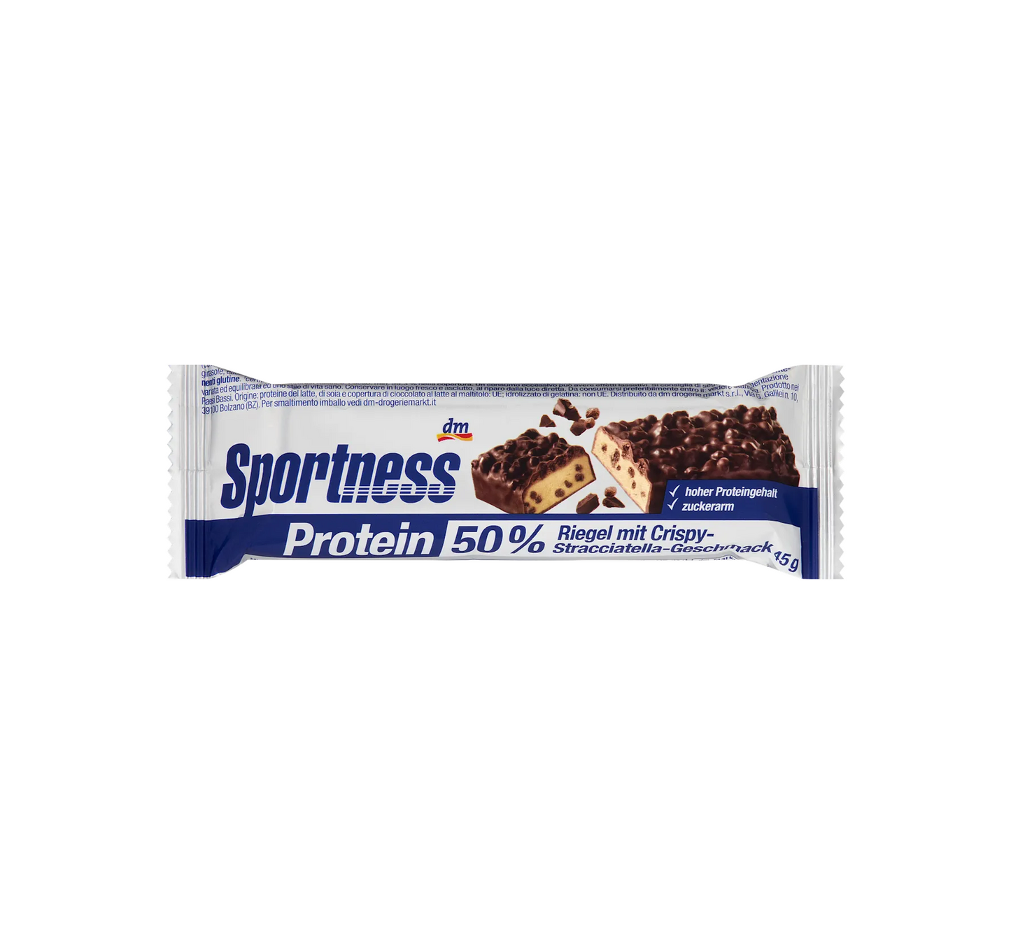 Barra de Proteína 50%, Sabor Stracciatella Crocante, 45 g