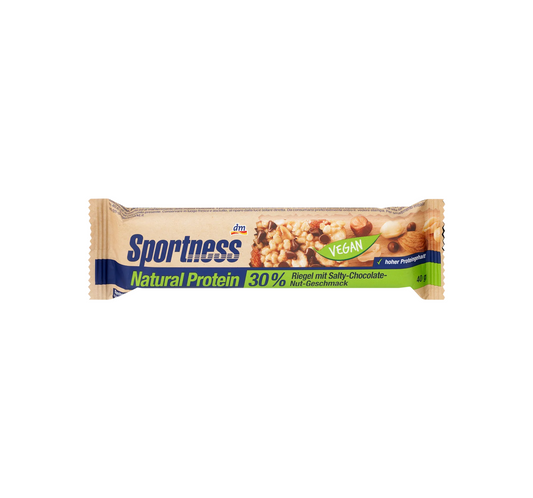 Barre protéinée 30 % de protéines naturelles, saveur chocolat salé et noix, 40 g