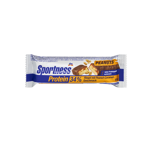 Barre protéinée 34 %, saveur cacahuète caramel, 40 g