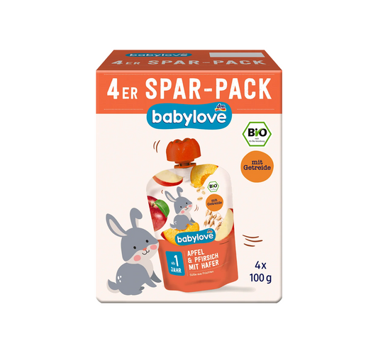 Apple & Peach with Oats 400g