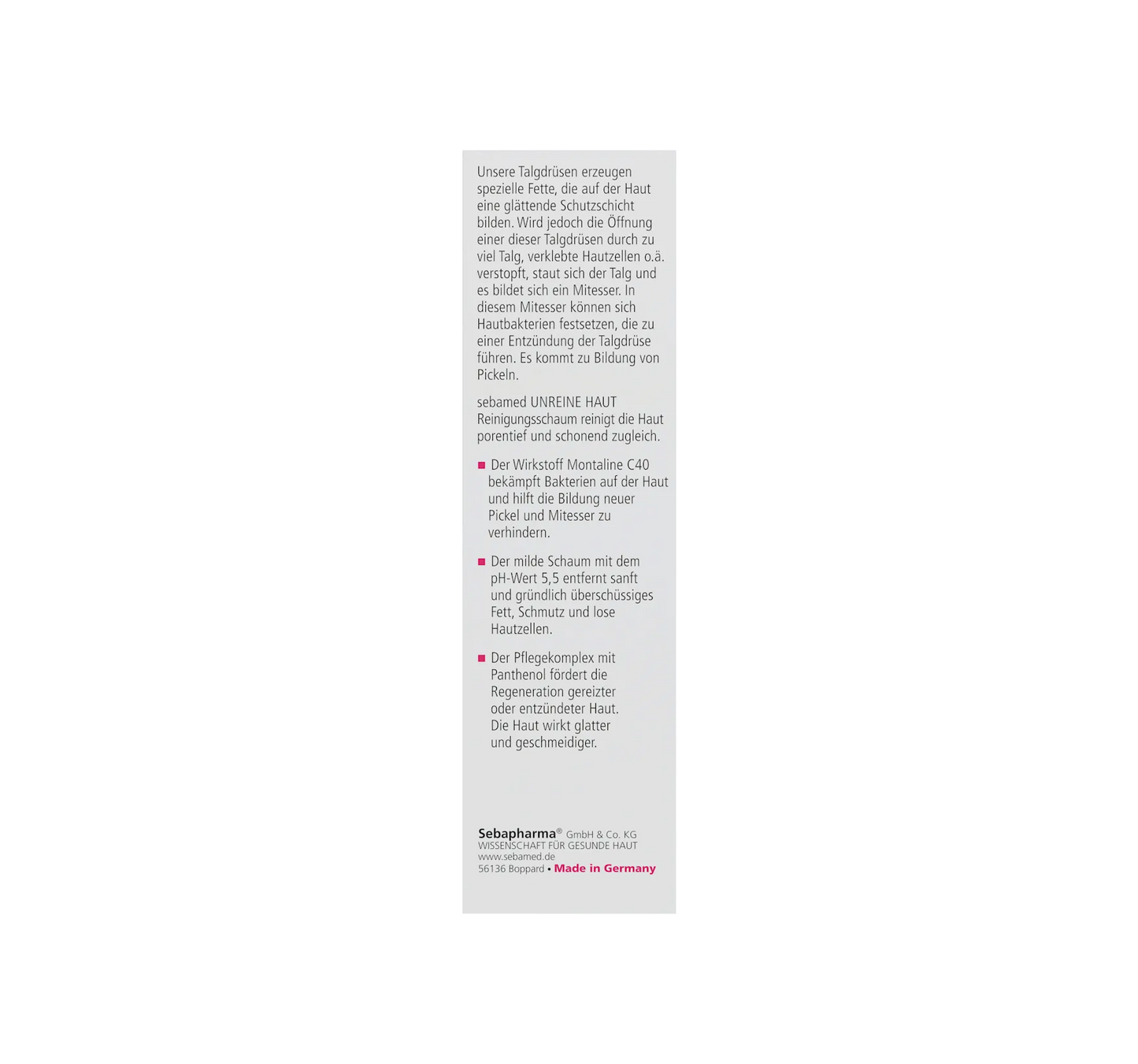 Cleansing foam for impure skin, 150 ml