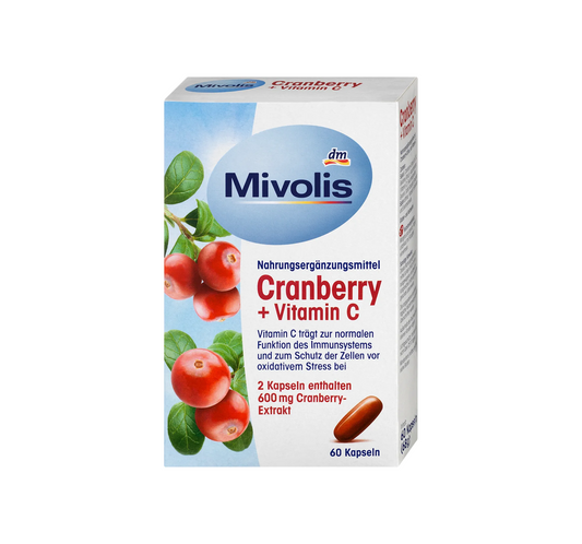 Cápsulas de arándano + vitamina C, 60 piezas, 68 g