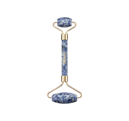 Facial massage roller made of sodalite feldspar, 1 piece