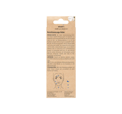 Facial massage roller made of sodalite feldspar, 1 piece
